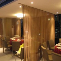 interior hanging decorative metal mesh curtain hotel/ restaurant/office room divider screen