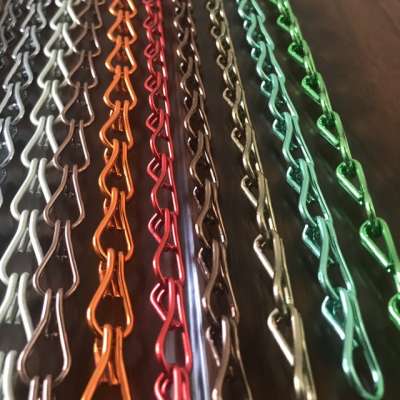 Double hook decorative chain,aluminium material decoration chain,decorative hanging chain